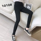 Custom Selvedge Black Skinny Jeans 18 To 24 Age Pencil Jeans For Ladies