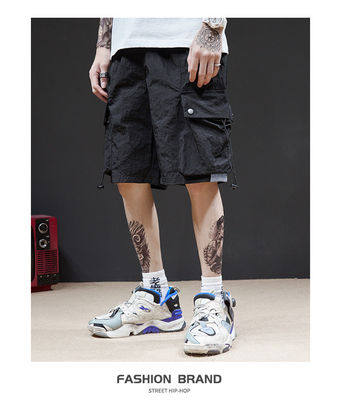 No Fading Eco Friendly Grey Men Streetwear Shorts S To 6XL Size